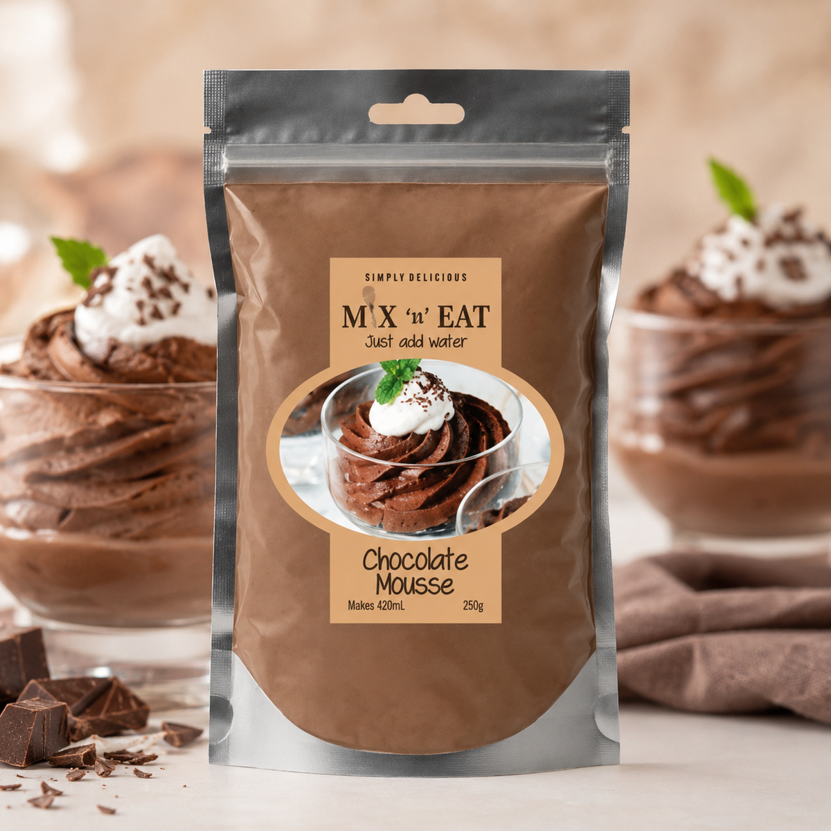 Chocolate Mousse — MIX 'n' EAT by Pantry Partners Co